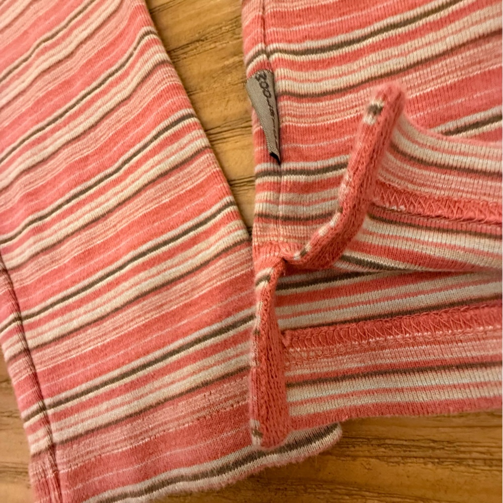 Woolrich Grenadine Striped Mock Neck Long Sleeve Top Size Large - Picture 3 of 9